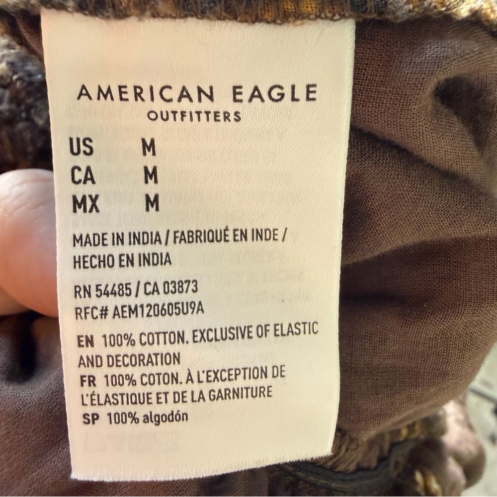 American Eagle AE V-Neck Romper Leopard Print Size Medium - Picture 9 of 13